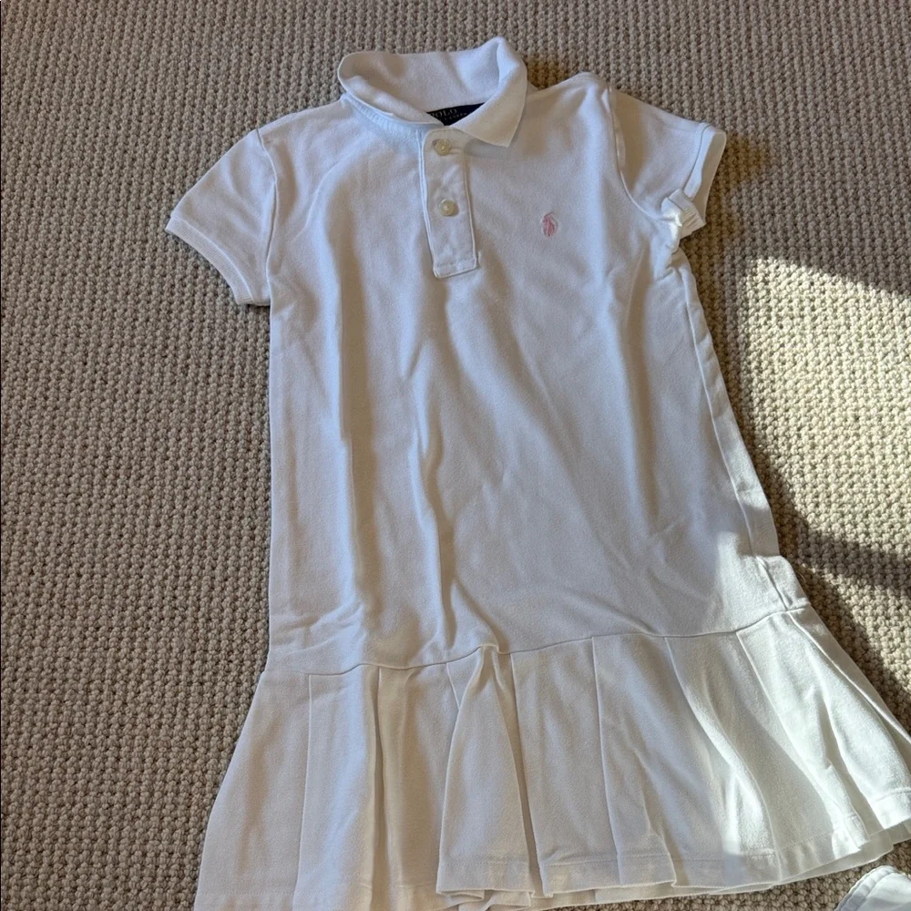 Polo by Ralph Lauren Kids White Polo Dress - Picture 1 of 3